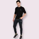 Lycra Nylon Logo Printed Track Pant for Men 
