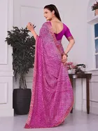 Georgette Printed Saree for Women 