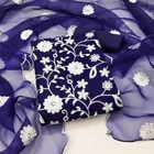 Organza Unstitched Dress Material for Women 