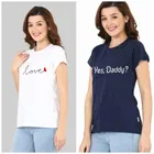 Round Neck Printed T-Shirt for Women & Girls 