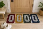 Cotton Doormats Pack of 4 13x20in Assorted