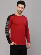 Men's Printed Round Neck T-shirt 