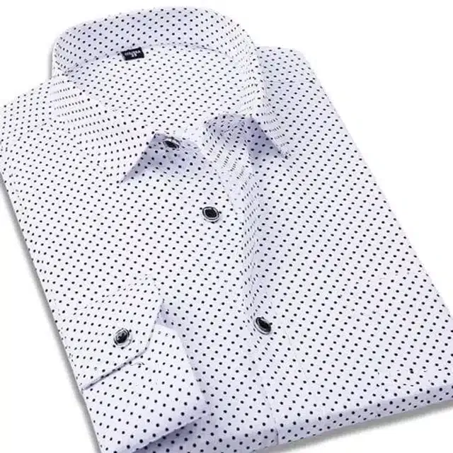 Casual Shirt for Men (White, XL)