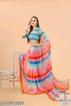 Georgette Embellished Saree for Women 