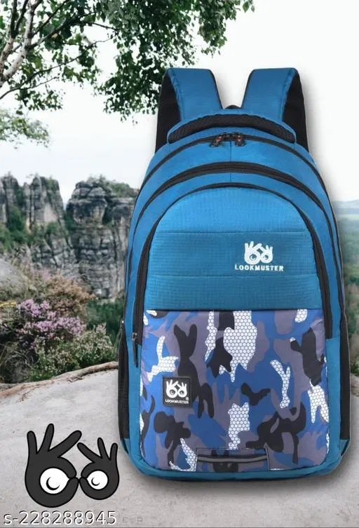 Rubber Backpack for Men & Women, Blue