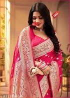 Kanjeevaram Zari Woven Saree for Women 