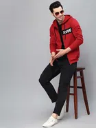 Printed Fleece Jacket for Men 