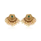 Alloy Sizzling Glittering Earrings for Women & Girls (Green, Set of 1)