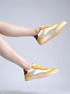 Solid Synthetic Slip-on Sneakers for Women 