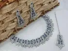Oxidised Alloy Necklace with Earrings & Maangtika for Women 
