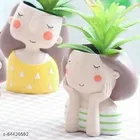 Ceramic Decorative Cute Girls Pot for Home Decor 