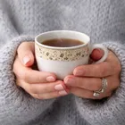 Ceramic Tea & Coffee Cup, White, Pack of 6 