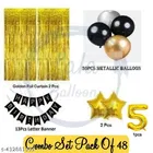 48 Pcs 5th Birthday Decoration kit for Kids, Multicolour, Set of 1