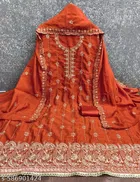 Vichitra Silk Punjabi/All Over Suits Semi-Stitched Suits for Women 