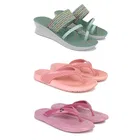 Combo of Heels with Slippers for Women 