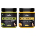 Natural Henna Leaf & Kasturi Haldi Powder for Skin & Hair 