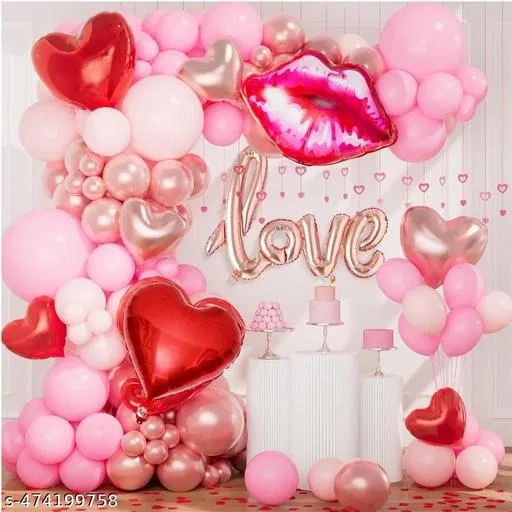 36 Pcs Balloons Decoration Kit, Multicolour, Set of 1