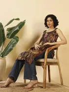 Tie Up Georgette Kurti for Women 