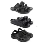 Combo of Sliders with Flipflops & Clogs for Men 