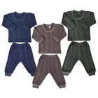Woolen Solid Thermal Set for Kids, Set of 2 