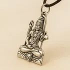 Silver Covered Alloy Lord God Mahadeva Shiv Shankar Bholenath, Fashion Necklace Pendant /chain not inclued 