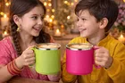 Stainless Steel Coffe Mug, Multicolour, Pack of 2 