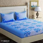 Printed Double Bedsheet with 2 Pillow Covers 