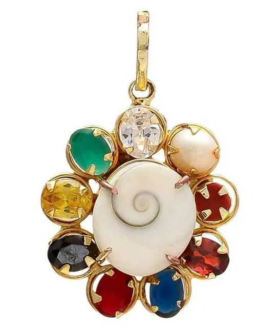 BHARDWAJ RETAILS gems and jewellery - Golden Pendant (Assorted) (Pack of 1) (BR75)