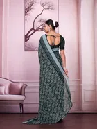 Georgette Printed Saree for Women 