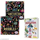 Encyclopedia + Set of 2 Mandala Coloring Books with Tear-Out Sheets – Motivation & Doodles: A Creative Combo of Knowledge & Art for Kids to Learn, Colorr & Enjoy!