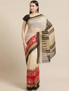 Bhagalpuri Silk Printed Saree for Women 