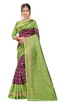Mysore Silk Printed Saree for Women 