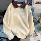 Fleece Sweatshirt for Women, Beige 