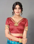 Art Silk Floral Print Saree for Women 