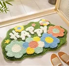 Polyester Textured Doormat, Multicolor 
