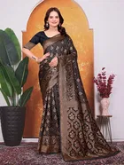 Banarasi Silk Embroidered Saree for Women 