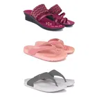 Combo of Heels with Slippers for Women 