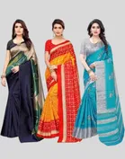 Art Silk Printed Saree for Women 