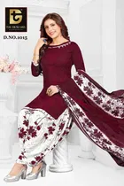 Synthetic Unstitched Dress Material for Women & Girls 