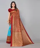 Women's Printed Saree with Blouse Piece 