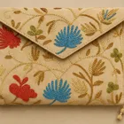Women Floral Embellished Handheld Bag/ Clutches 