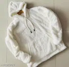 Hooded Sweatshirt for Men (White, S)