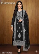 Embroidered Floral Patiala Suit for Women 