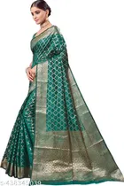 Organza Zari Woven Saree for Women 