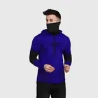 Cotton Blend Color Blocked Hoodies for Men 