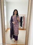 Embroidered Anarkali Party Suit for Women 