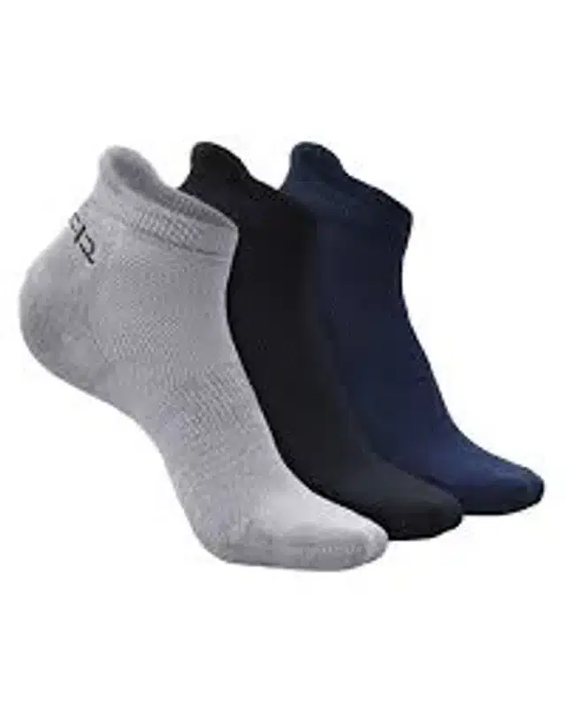 Cotton Ankle Socks for Women & Girls (Multicolor, Set of 3)