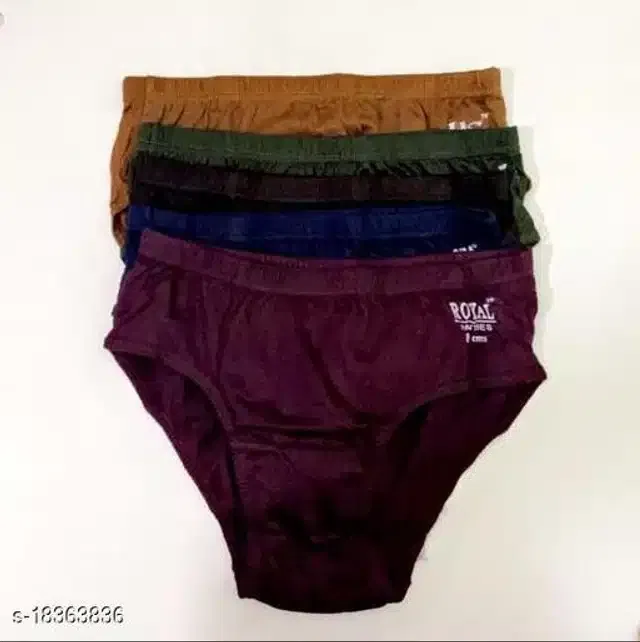 Cotton Briefs for Women (Multicolor, XS)