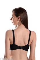 Nylon Bra for Women, Black 