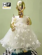 Net Sleeveless Dress for Girls 